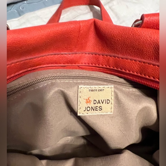 David Jones Bags David Jones Vintage Red Large Shoulder Bag Poshmark